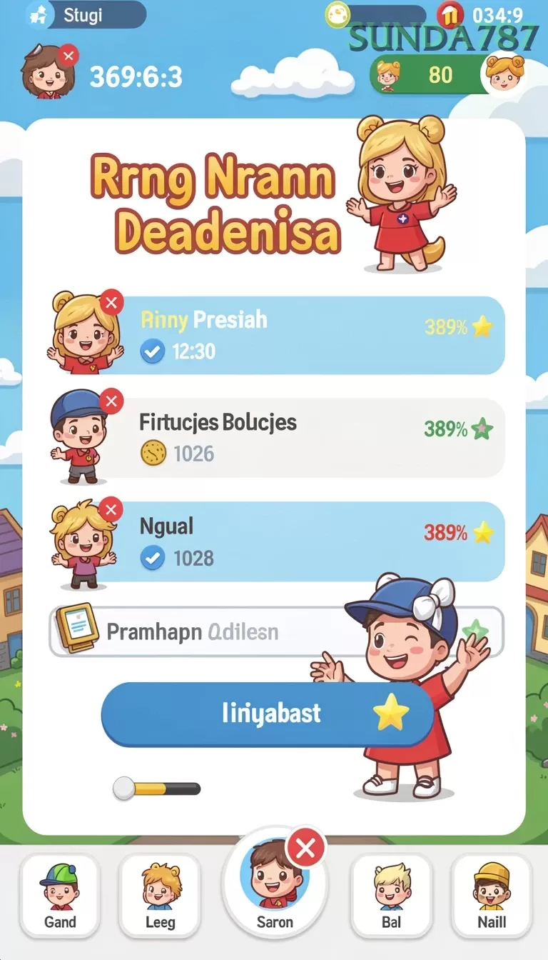 Cuplikan layar EVENTS — pengaturan akun
