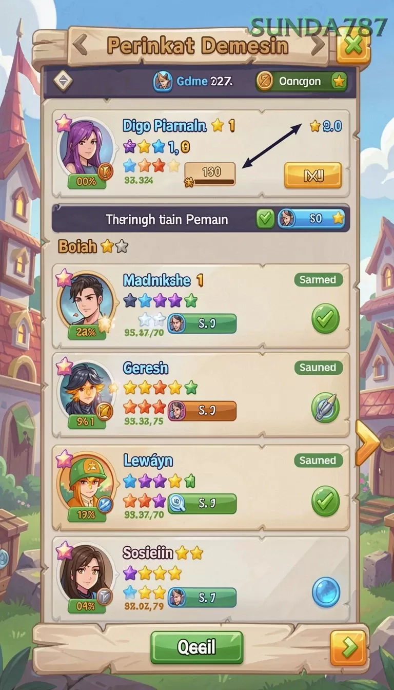 Cuplikan layar SINARTOGEL — pengaturan akun